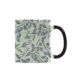 hand drawn blueberry pattern Morphing Mug Heat Changing Mug