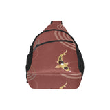 Koi Fish Carp Fish red background All Over Print Chest Bag