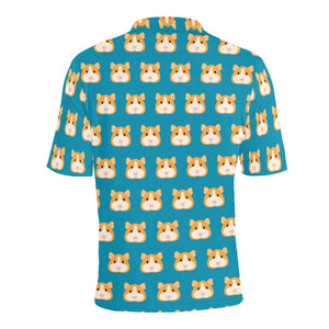 Guinea Pig Pattern Print Design 03 Men's All Over Print Polo Shirt