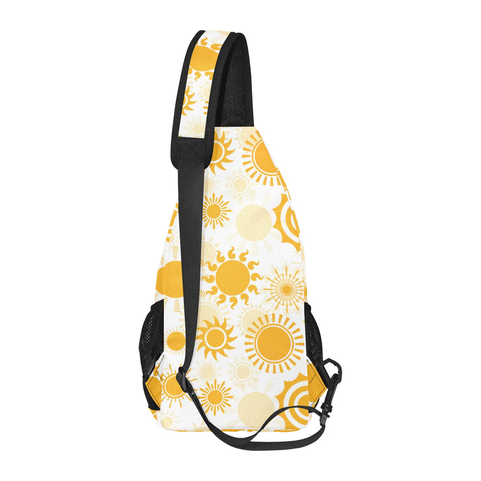Sun design pattern All Over Print Chest Bag