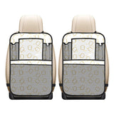 Bread Toast Pattern Print Design 01 Car Seat Back Organizer