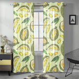 Durian leaves pattern background Gauze Curtain