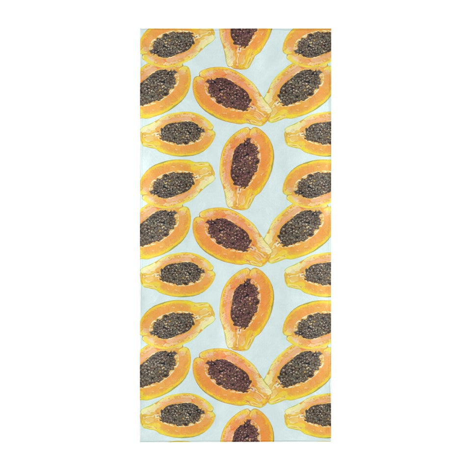 Watercolor papaya pattern Beach Towel
