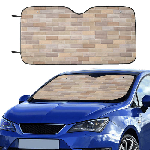 Brick Printed Pattern Print Design 01 Car Sun Shade