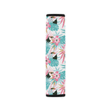 Toucan tropical flower leave pattern Car Seat Belt Cover