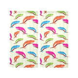 Colorful Chameleon lizard pattern Gauze Curtain