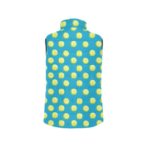 Tennis Pattern Print Design 05 Men's Padded Vest