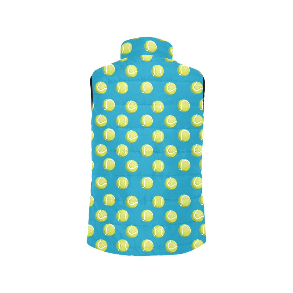 Tennis Pattern Print Design 05 Men's Padded Vest