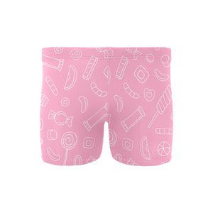 Sweet candy pink background Men's Swimming Trunks