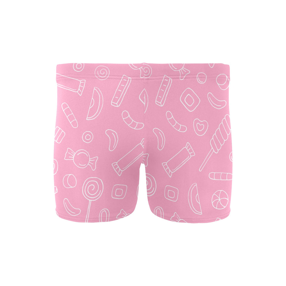 Sweet candy pink background Men's Swimming Trunks