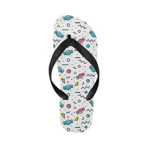 Candy design pattern Unisex Flip Flops