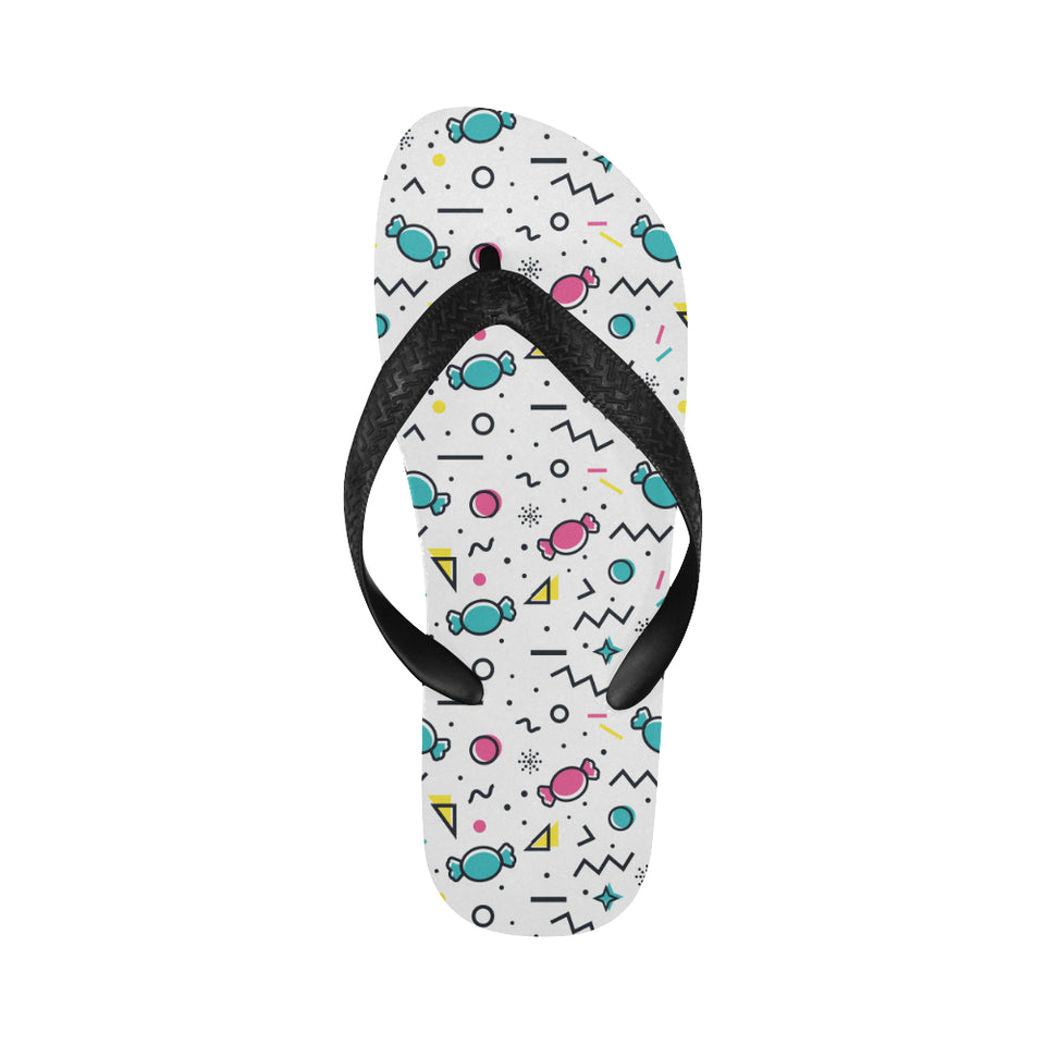 Candy design pattern Unisex Flip Flops