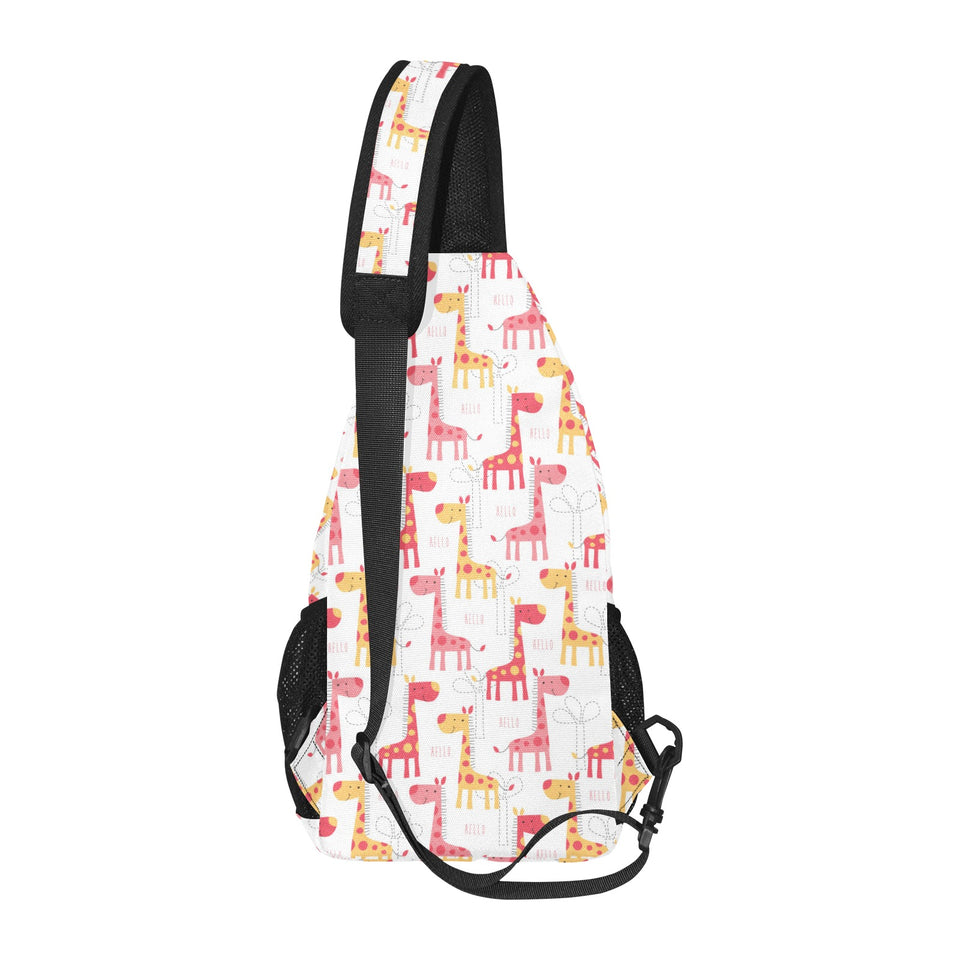 Giraffe Pattern Print Design 03 All Over Print Chest Bag