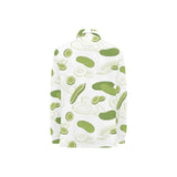 Cucumber sketch pattern Women's Long Sleeve Polo Shirt