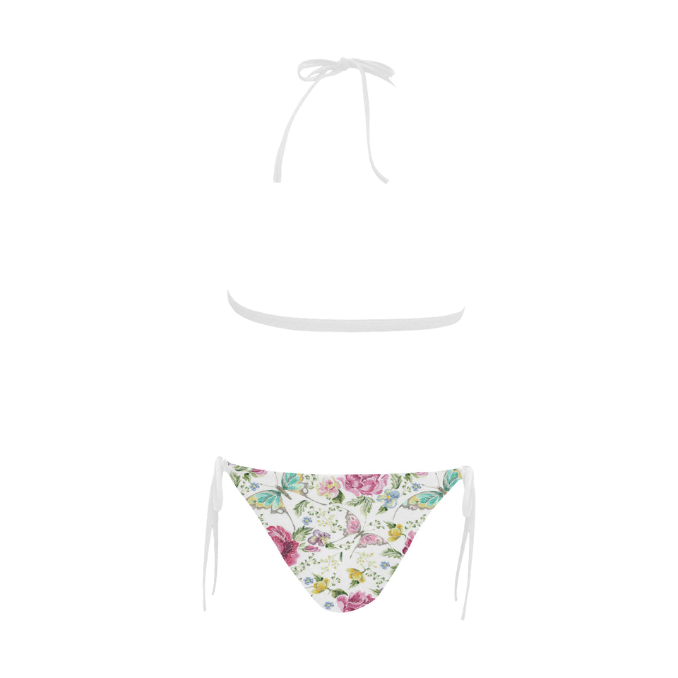 Hand drawn butterfly rose Sexy Bikinis Two-Piece Swimsuits