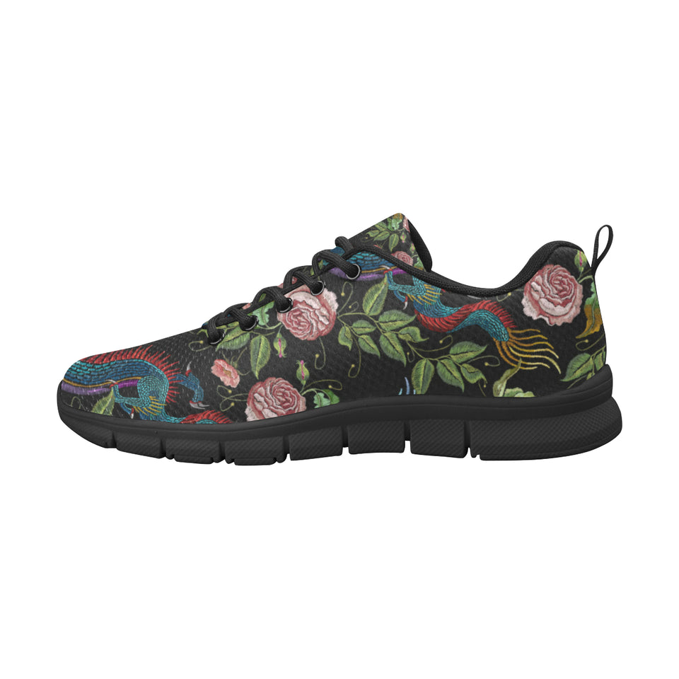 Dragons flower pattern Women's Sneaker Shoes
