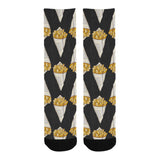 French fries dark background Crew Socks