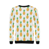 Pineapples pattern Women's Crew Neck Sweatshirt