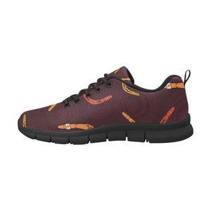 Boomerang Australian aboriginal ornament circle bl Men's Sneaker Shoes