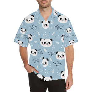 Cute panda pattern Men's All Over Print Hawaiian Shirt