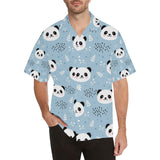 Cute panda pattern Men's All Over Print Hawaiian Shirt