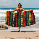 Canabis Marijuana Weed Pattern Print Design 04 Beach Towel