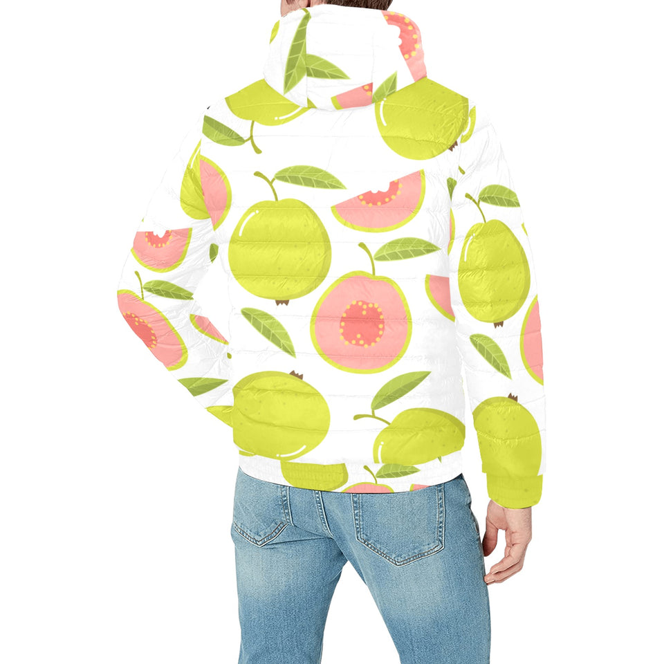 Guava pattern Men's Padded Hooded Jacket