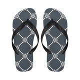 nautical steering wheel rope pattern Unisex Flip Flops