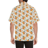 Squirrel Pattern Print Design 04 Men's All Over Print Hawaiian Shirt (Model T58)