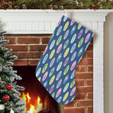 Surfboard Pattern Print Design 03 Christmas Stocking