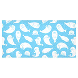 Cute white sea lion seals pattern Tablecloth