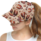 American football ball design pattern All Over Print Snapback Cap