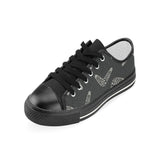Hand drawn boomerang Australian aboriginal ornamen Kids' Boys' Girls' Low Top Canvas Shoes Black