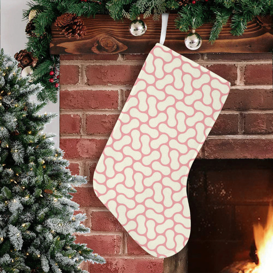 peanuts texture pattern Christmas Stocking