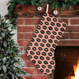 Lips Pattern Print Design 02 Christmas Stocking