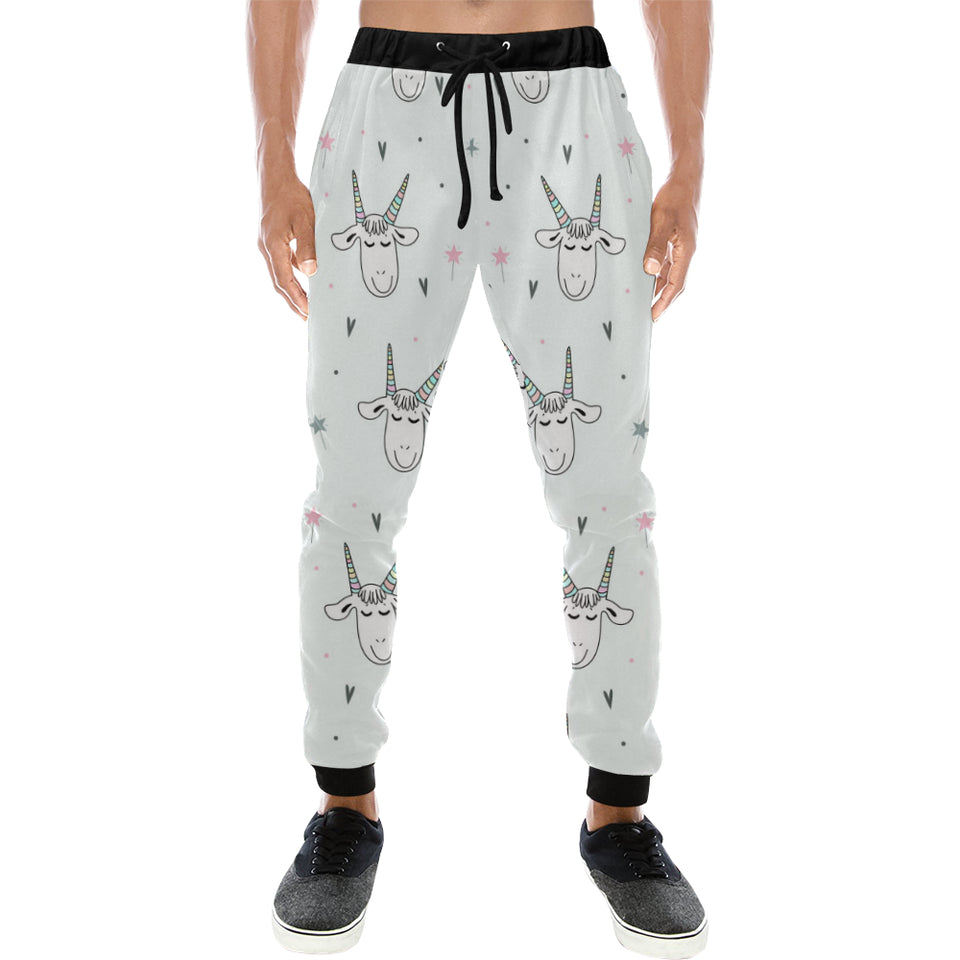 Cute goat design pattern Unisex Casual Sweatpants