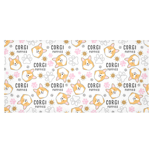 Corgi Dog Pattern Tablecloth