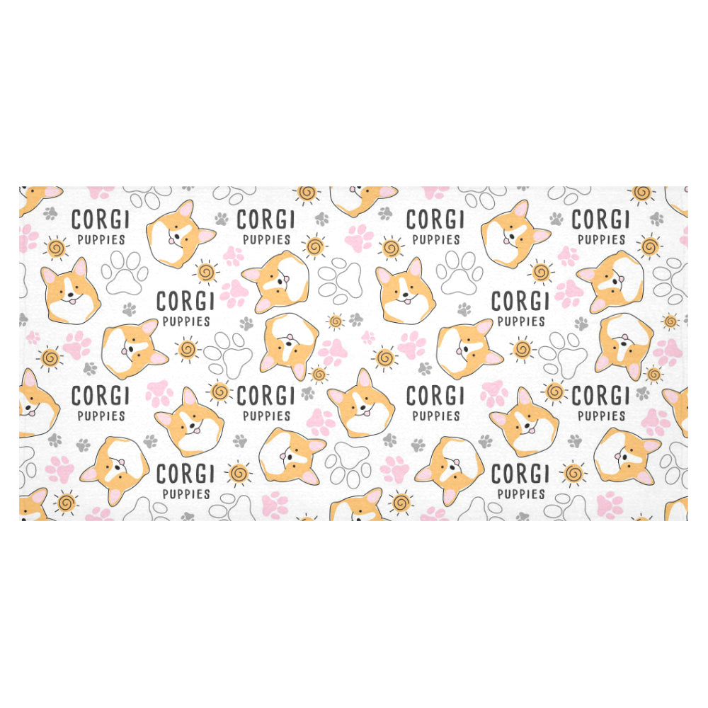 Corgi Dog Pattern Tablecloth
