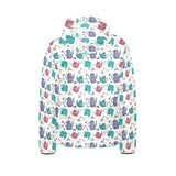 Tea pots Pattern Print Design 05 Kids' Boys' Girls' Padded Hooded Jacket