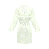 Cucumber pattern background Women's Long Sleeve Belted Night Robe
