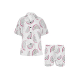 dragon fruit pattern Women's V-Neck Short Pajama Set