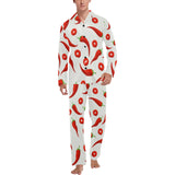 Chili pattern Men's Long Pajama Set