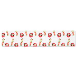 Daruma japanese wooden doll Table Runner