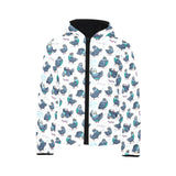 Pigeon Pattern Print Design 02 Kids' Boys' Girls' Padded Hooded Jacket