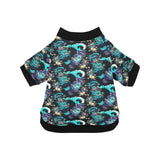 Dragon sea wave pattern All Over Print Pet Dog Round Neck Fuzzy Shirt