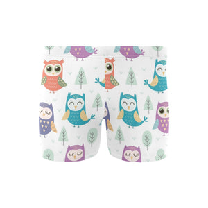 Cute owl pattern Men's Swimming Trunks