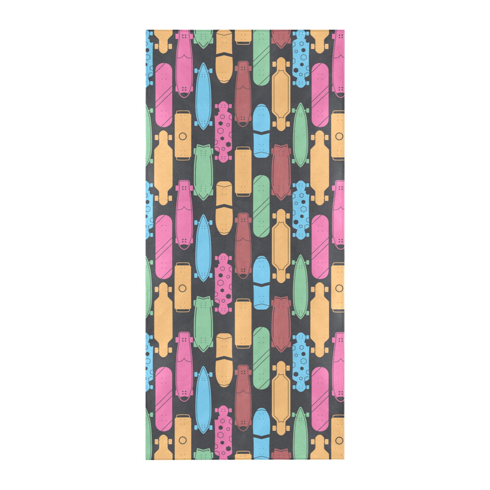 Skate Board Pattern Print Design 02 Beach Towel