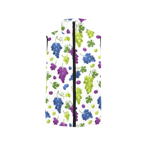 Grape pattern Men's Padded Vest