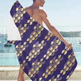 Beautiful japanese fan pattern Beach Towel