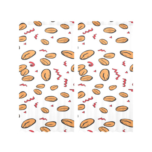 peanuts pattern background Gauze Curtain